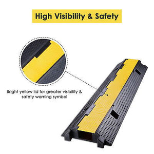 1 Channel Cable Protector Ramp Wire Cover Guard PVC Traffic Speed Bump 2 Packs - Trend Times Toy Stores