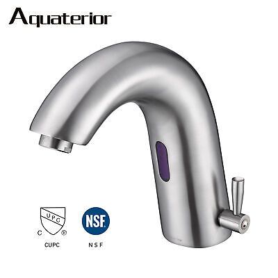 1 Hole Vessel Sink Bathroom Sensor Motion Faucet Touchless Faucet Brushed Nickel - Trend Times Toy Stores