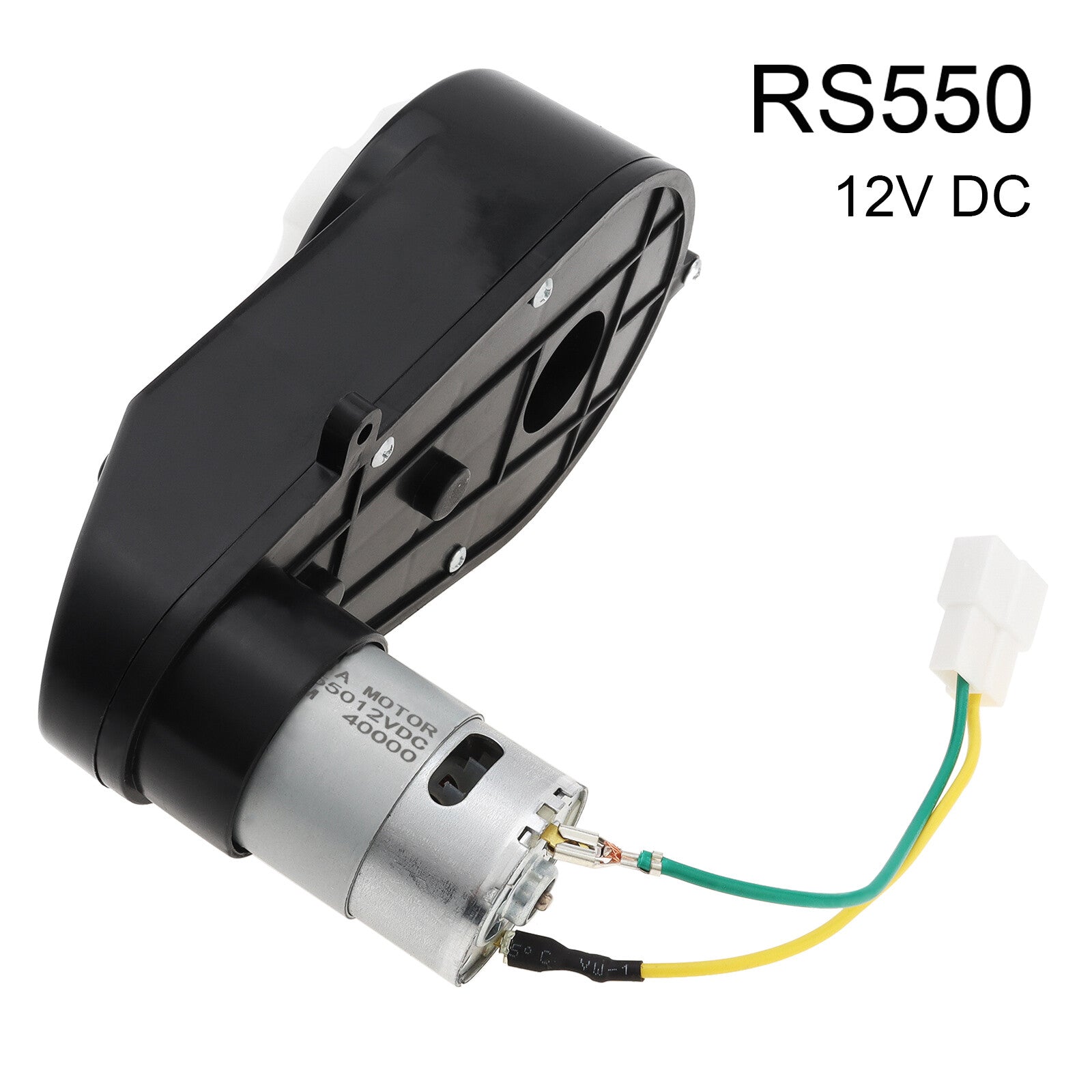 12V RS550 DC Motor with Gearbox for Kids Electric Ride-On Car Wheels Trend Times 0