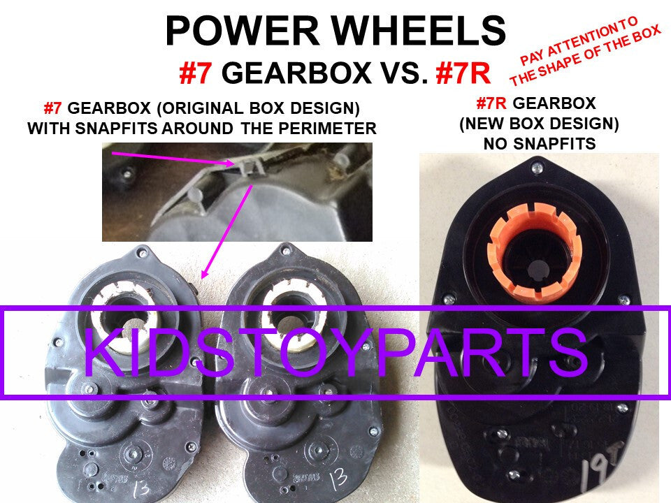 19T Gearbox for Power Wheels Jeeps with 3/4" Tires and Compatible Accessories Trend Times 1