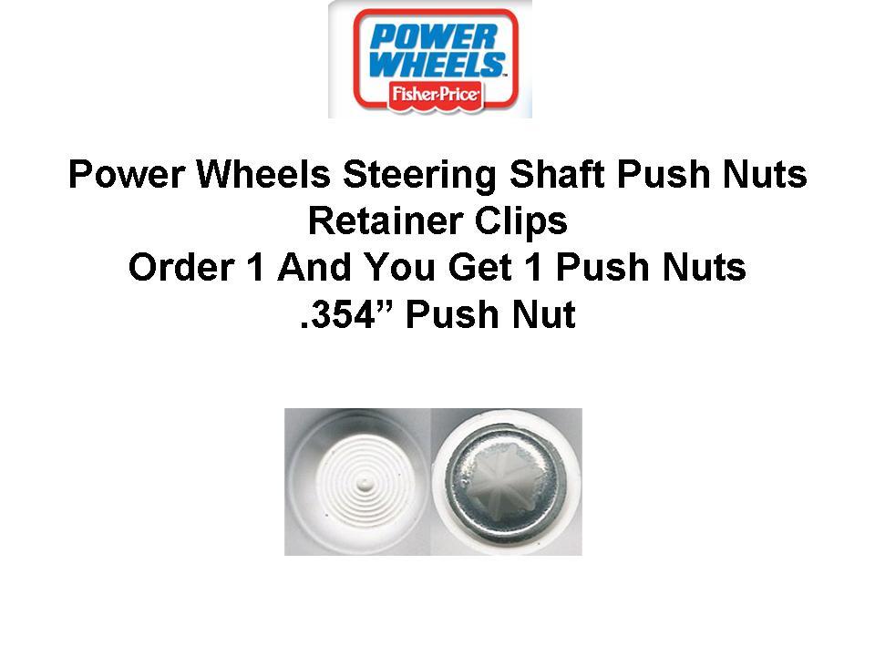 Power Wheels Steering Wheel Push Cap with .354 Retainer Nut and Music Function Trend Times 0