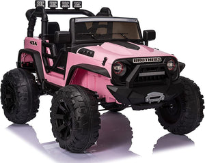 24V 2-Seater Kids Ride-On Truck Car with 2×200W Motors, Remote Control, LED Lights, and 3 Speeds Trend Times 19