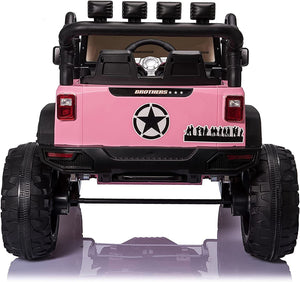 24V 2-Seater Kids Ride-On Truck Car with 2×200W Motors, Remote Control, LED Lights, and 3 Speeds Trend Times 23