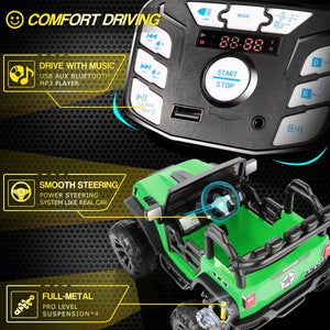 24V 2-Seater Kids Ride-On Truck Car with 2×200W Motors, Remote Control, LED Lights, and 3 Speeds Trend Times 8