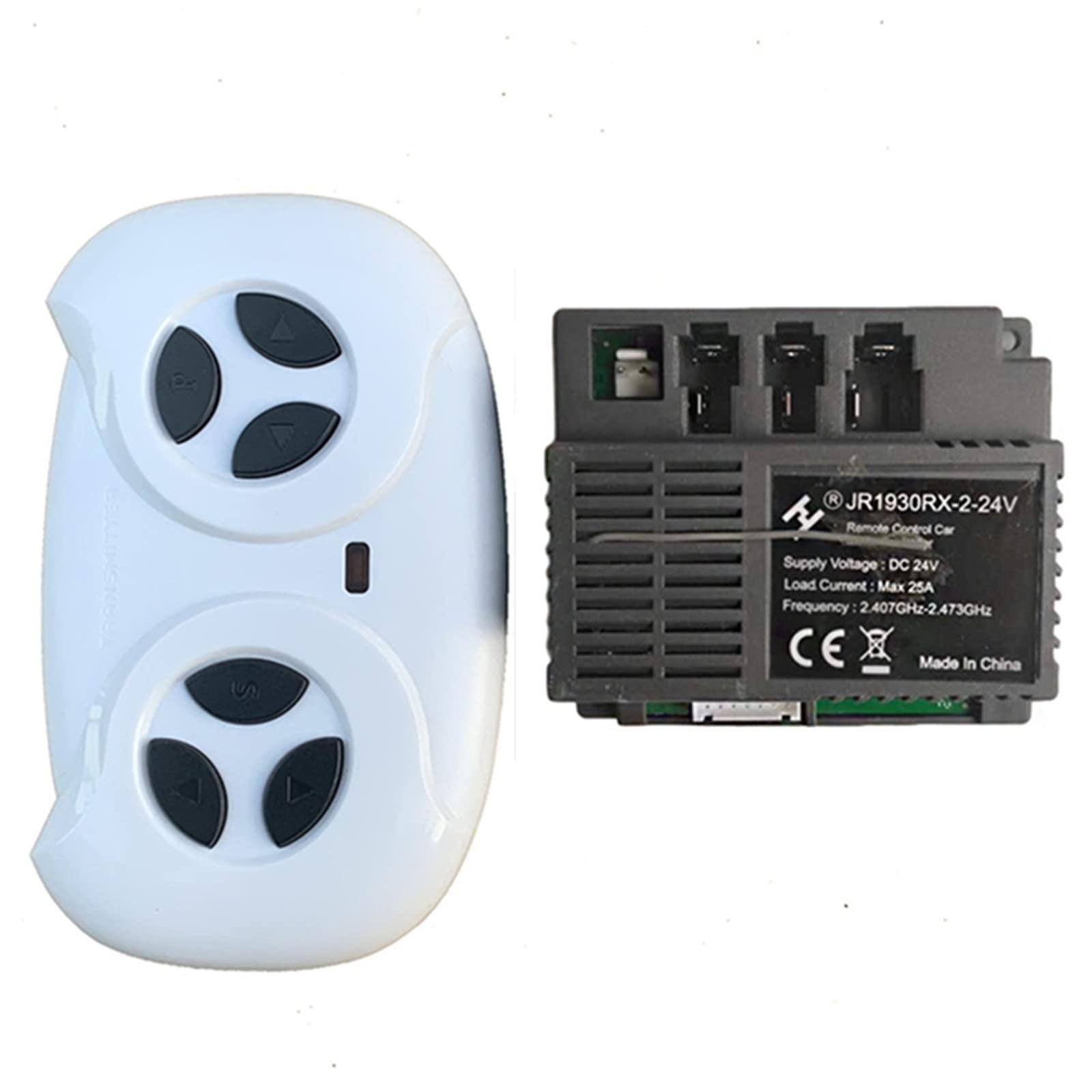 2.4G Bluetooth Remote Control and 2.4V Receiver Kit for Kids' Powered Vehicles Trend Times 0