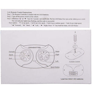 2.4G Bluetooth Remote Control and 2.4V Receiver Kit for Kids' Powered Vehicles Trend Times 3