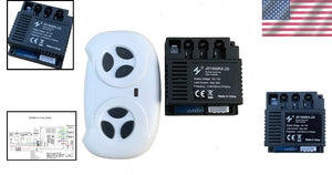 2.4G Bluetooth Remote Control and Receiver Kit for Kids Ride-On Car JR1958RX-2S Trend Times 1