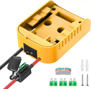 2-4 Pack Power Wheel Adapter Kit Compatible with 18V 20V Dewalt Battery Converter Trend Times 6