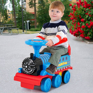 Electric 6V Battery-Powered Kids Ride-On Train Car Toy with Durable Wheels Trend Times 3