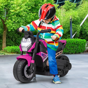 2-in-1 Kids Electric Motorcycle with Detachable Training Wheels, Headlight, and Horn Trend Times 2