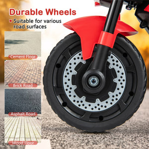 2-in-1 Kids Electric Motorcycle with Detachable Training Wheels, Headlight, and Horn Trend Times 6
