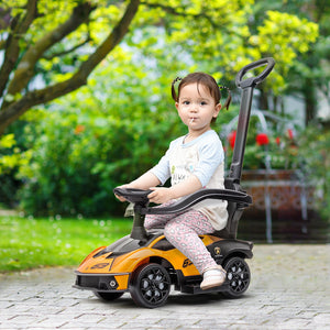 2-in-1 Ride-On Push Manual Toddler Sliding Car Orange Licensed Model SCV12 Trend Times 8