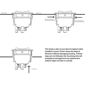 IndusTec Dynatrax Power Wheels Shifter Rocker Switches Model 00801-1775 Trend Times 6