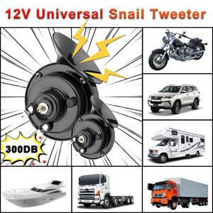 2 Pack 12V Super Loud Electric Snail Car Horns for Motorcycles and Trucks Trend Times 3