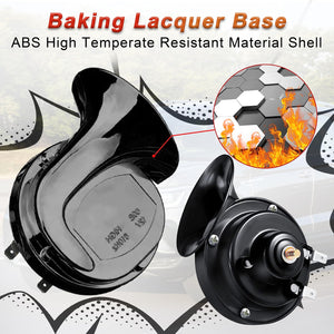 2 Pack 12V Super Loud Electric Snail Car Horns for Motorcycles and Trucks Trend Times 4