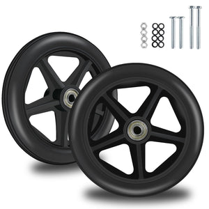 2 Pack 6 Inch Replacement Front Wheels for Wheelchairs Walkers and Rollators Trend Times 0