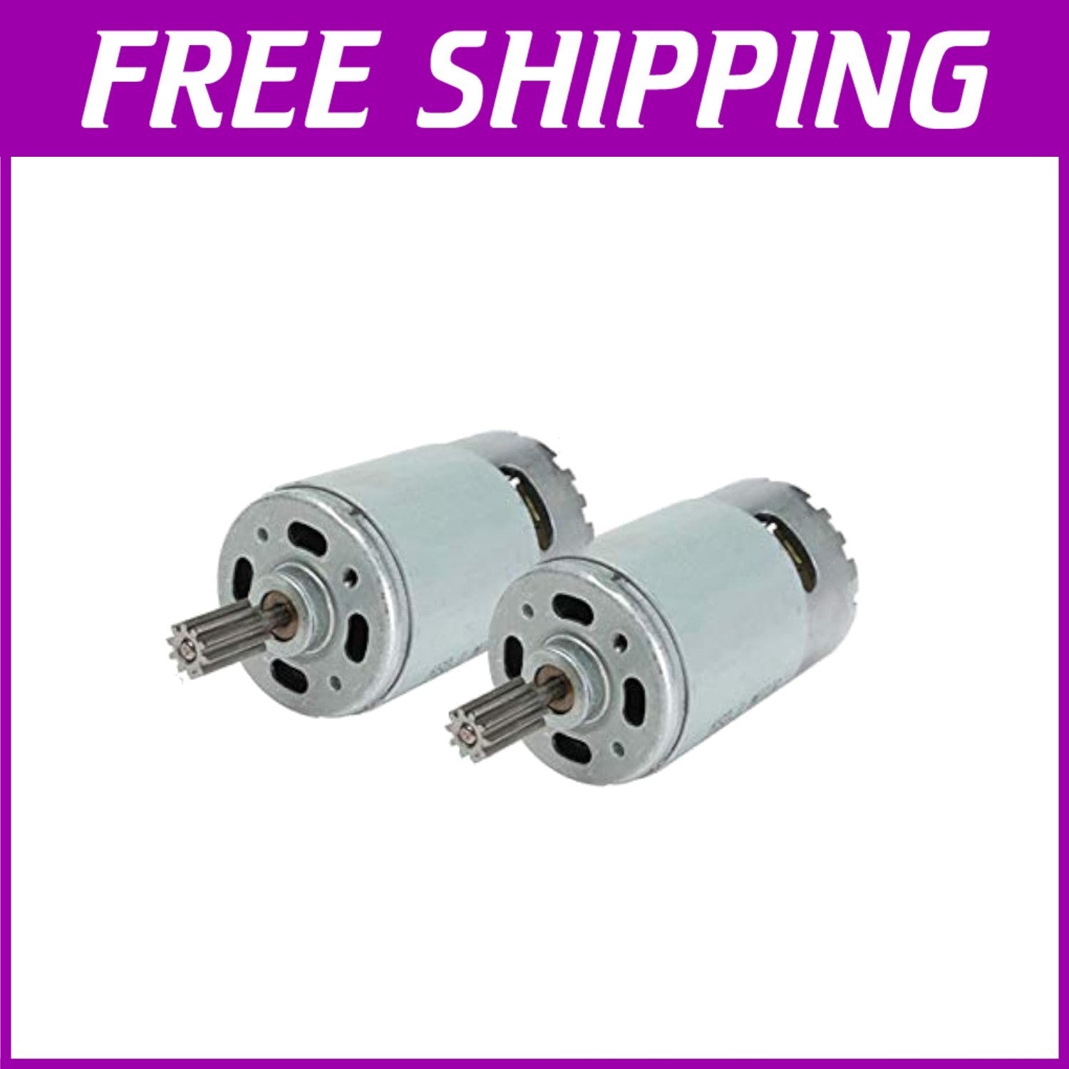 2-Pack RS550 35000 RPM Motors and Gears for 24V Children's Ride-On Toys Trend Times 0