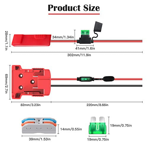 2-Pack 18V Power Wheel Battery Adapter for M18 Milwaukee Tools Trend Times 1