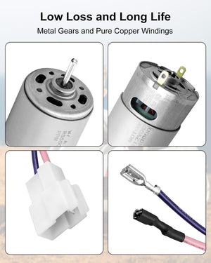 2 Pcs 12V RS550 Electric Motor 40000RPM High-Speed Power Drive Engine for Wheels Trend Times 3