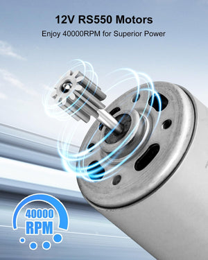 2 Pcs 12V RS550 Electric Motor 40000RPM High-Speed Power Drive Engine for Wheels Trend Times 5