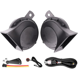 2 PCS 130dB Dual Electric Snail Air Horn for 12V Truck Waterproof Trend Times Variant 0
