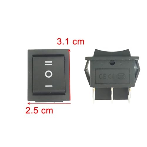 2 PCS 6V 12V ON-OFF-ON Switch Powered Wheels Replacement Part for Ride-On Car Trend Times 1