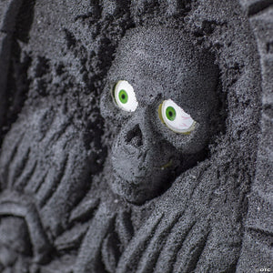 2 Ft. Gray Plastic Skeleton Tombstone with Moving Eyes Halloween Decoration - Trend Times Toy Stores