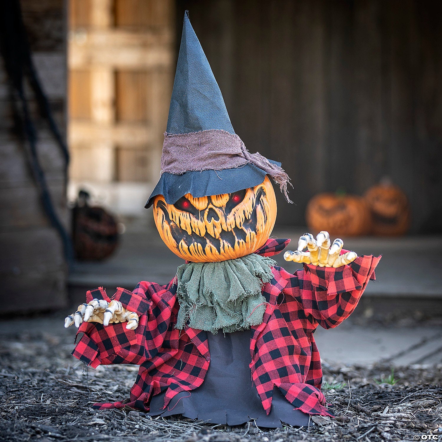 2 Ft. Groundbreaker Animated Orange Pumpkin Man Halloween Decoration - Trend Times Toy Stores