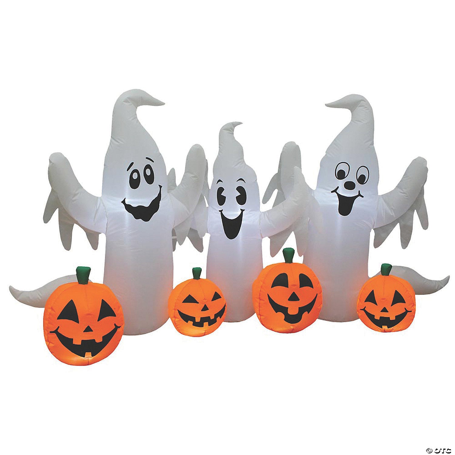 73 blow up inflatable ghosts with pumpkins outdoor halloween yard decoration~va1016