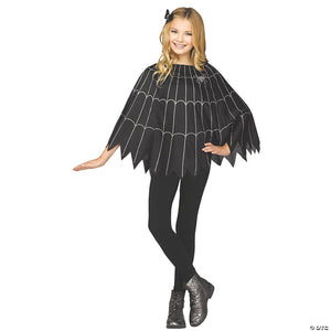 girl& 8217 s spiderweb poncho costume~fw90399s
