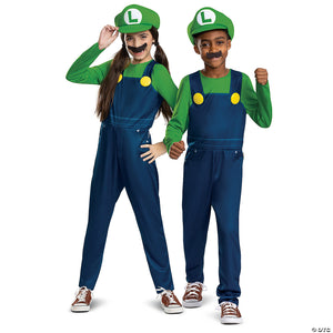 kids classic elevated super mario bros& 8482 luigi costume small 4 6~dg155459l