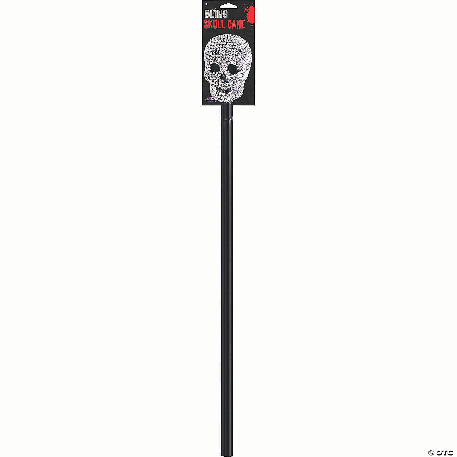 36 rhinestone bling plastic skull cane costume accessory~fw96893sc