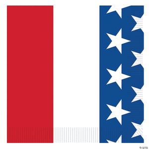 patriotic striped american flag beverage napkins~bg58307