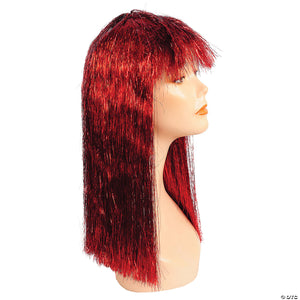 women s long tinsel pageboy wig~lw206rd-a02