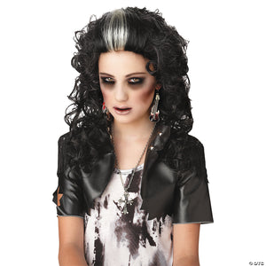 adults black & white rocked out zombie wig~cc70161bw