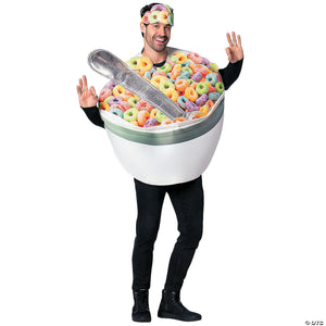 adults bowl of cereal with spoon costume~gcr7402