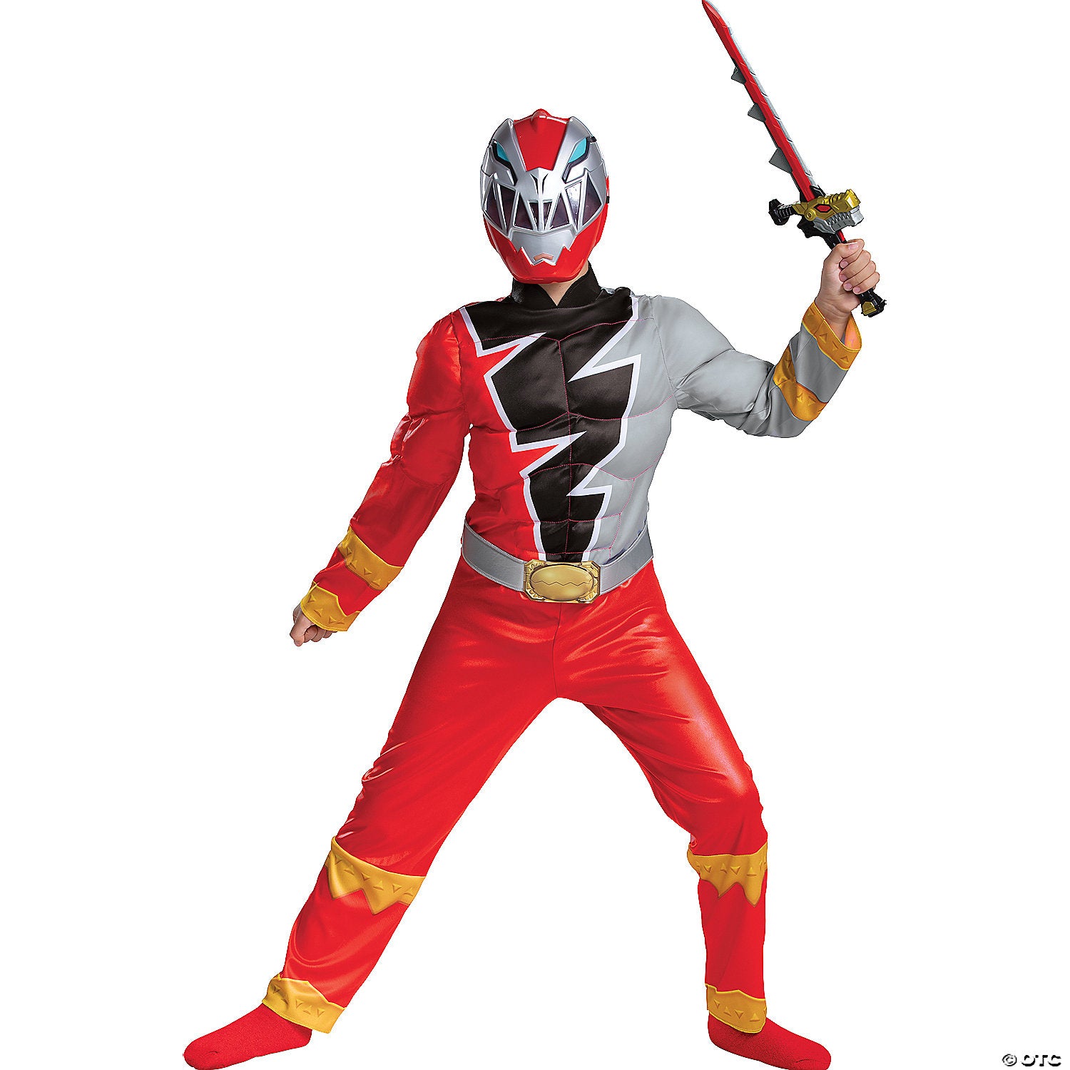 boy s muscle mighty morphin power rangers& 8482 red ranger dino fury costume 7 8~dg115869k-a02