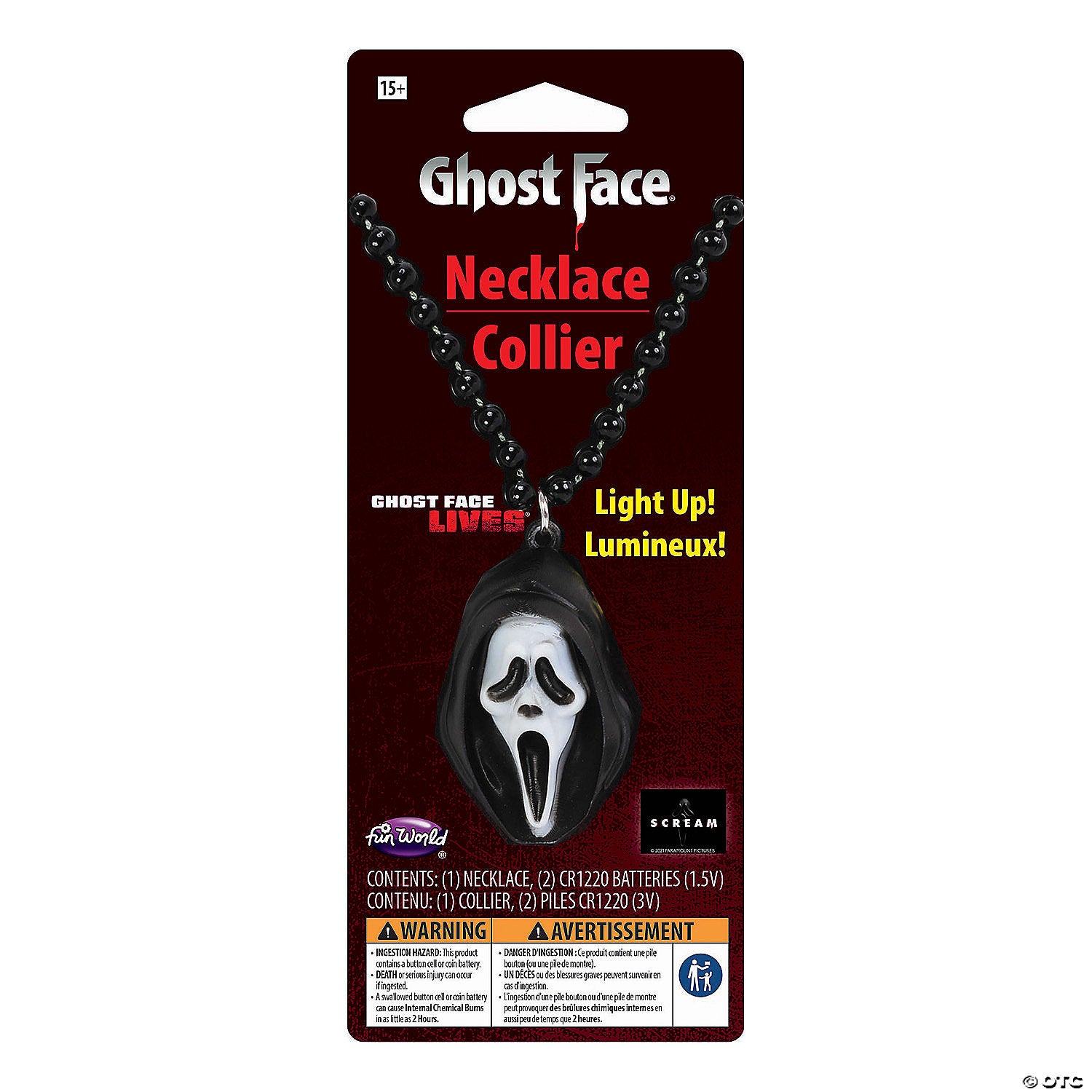 sup light up necklace costume accessory~fw96951
