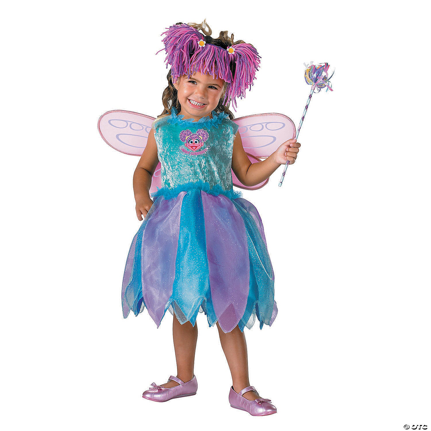 toddler girl& 8217 s deluxe sesame street& 8482 abby cadabby fairy costume 3t 4t~dg6915m