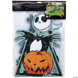 the nightmare before christmas jack sally & zero yard sign set~sew38349
