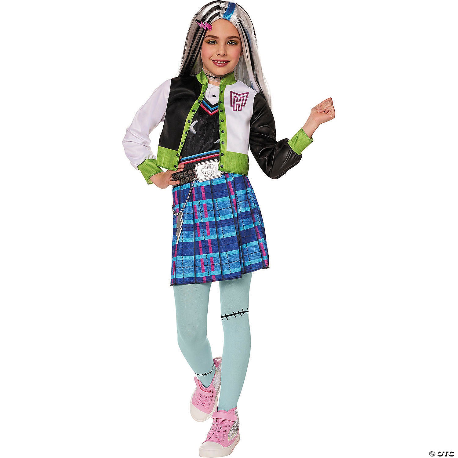 kids monster high& 8482 multicolored frankie stein costume large 10 12~fw106272l