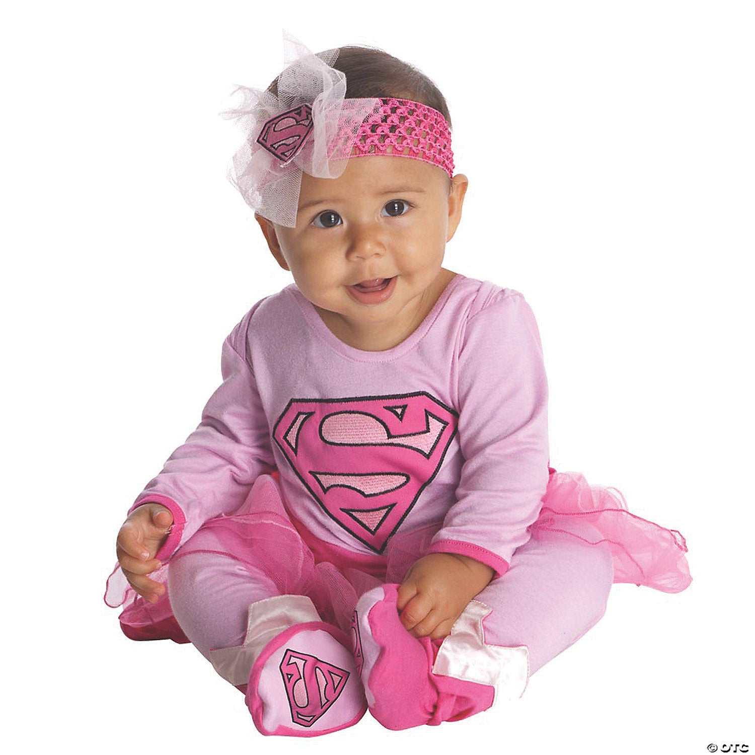 baby girl s supergirl& 8482 onesie costume 6 12 months~ru881201i