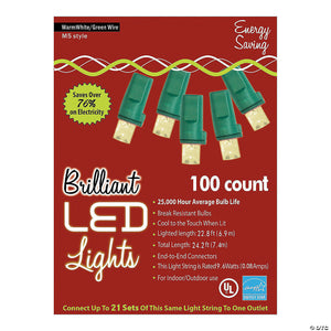 100l warm white holiday lights m5 style~ma947