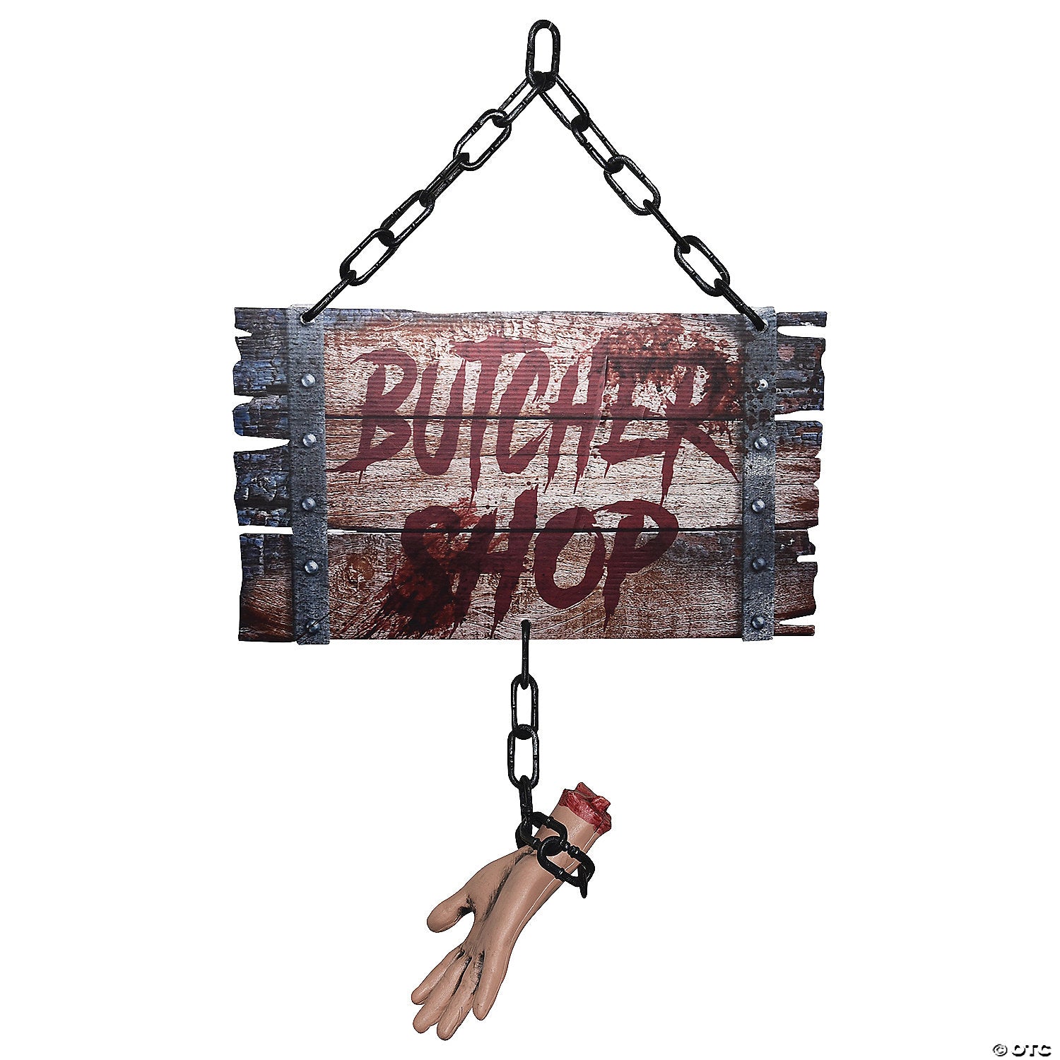 23 5 butcher shop sign w hand halloween decoration~ss63053