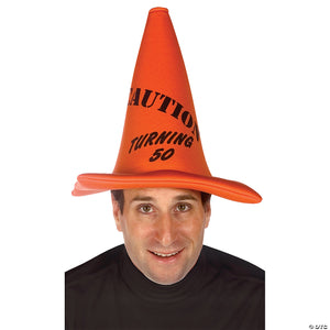 adult turning 50 cone hat~gc300351