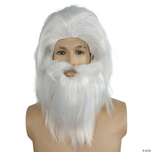 men s neptune beard & wig set~lw41wt