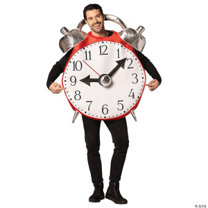adults retro alarm clock with bell costume~gcr1689
