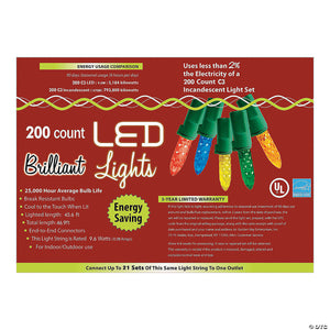 200l mu holiday led lights c3 style~ma951