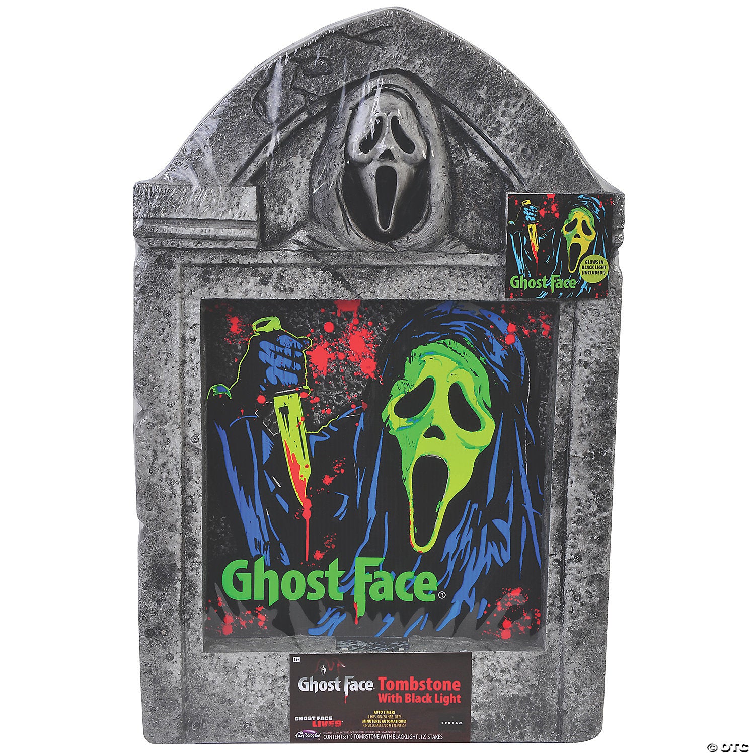 sup black light tombstone halloween decoration~fw96057gf