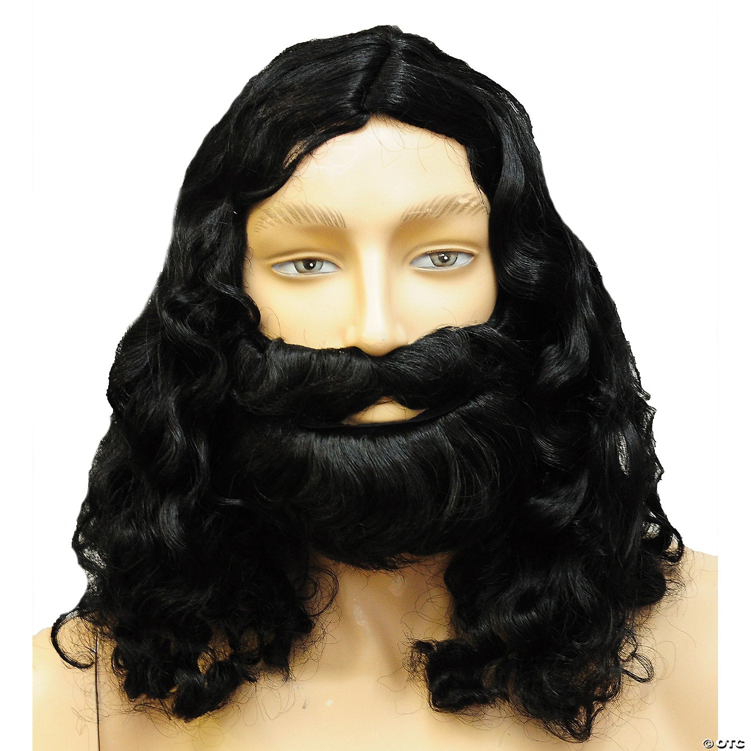 men s special bargain biblical wig set black~lw157bk